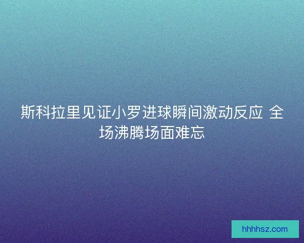 斯科拉里见证小罗进球瞬间激动反应 全场沸腾场面难忘
